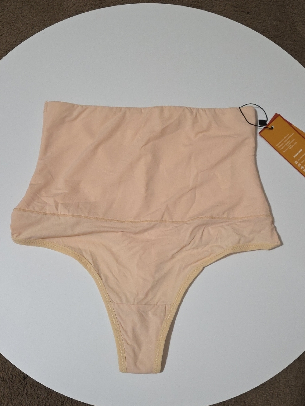 High-Waist Shaping Thong - Nude